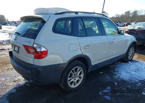 2004 BMW X3 2.5I from USA, damaged, VIN WBXPA73494WC35766